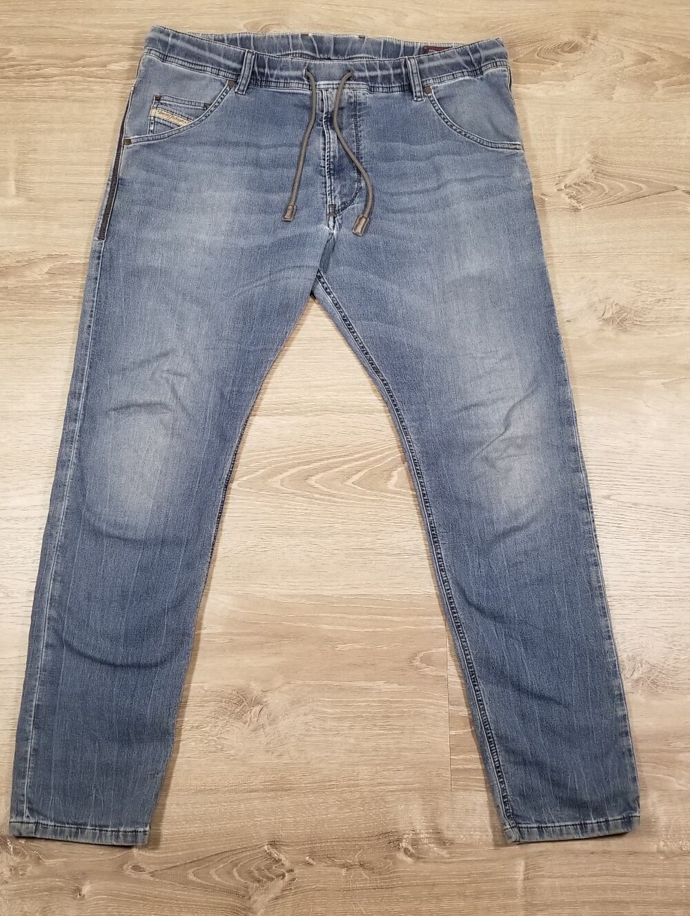 Diesel Industry Krooley Denim Sweat Pants Mens 34x30 Relaxed Straight Tapered